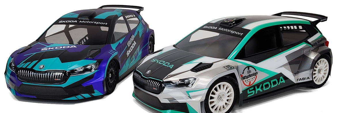 Bittydesign SKODA Fabia RS Rally2 1/10 Body - 190mm - BDRX