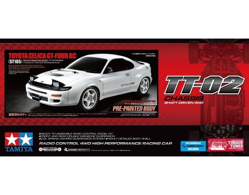 Tamiya 1/10 RC Toyota Celica GT-Four Touring Car (TT-02) - 47500