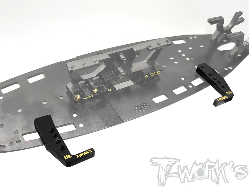 T-Works TE-A800R-B Brass Battery Holder for Awesomatix A800R - 2pcs. / Each 22g. - RCXX - rc racing for professionals