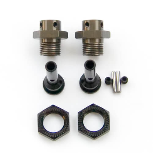 Tekno 17mm Hub Adapters for M6 Driveshafts (for Slash 4x4, 2WD, 2pcs) - TKR1654-17