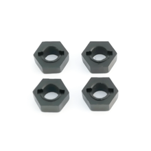 Tekno 12mm Aluminum Hex Adapters for M6 Driveshafts (front/rear, Slash 4x4, 2WD, 4pcs) - TKR1654