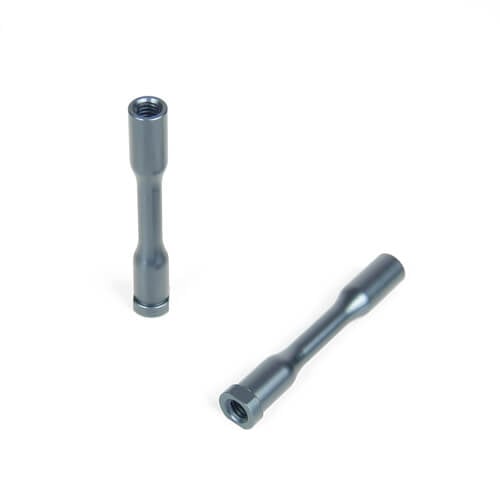 Tekno Steering Posts (aluminum, gun metal ano) - TKR5102A