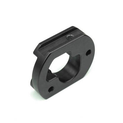 Tekno Motor Mount Insert (LCG, aluminum, gun metal anodized, lightened, SCT410) - TKR5212