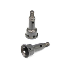 Tekno Aluminum Stub Axles (front, 7075, hard ano, EB410, 2pcs) - TKR6573FA