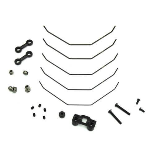 Tekno Sway Bar Kit (complete front, 1.0, 1.1, 1.2, 1.3, 1.4mm, EB410) - TKR6623