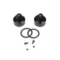 Tekno Shock Caps (7075, emulsion/vented/standard, black ano, 2pcs) - TKR8702