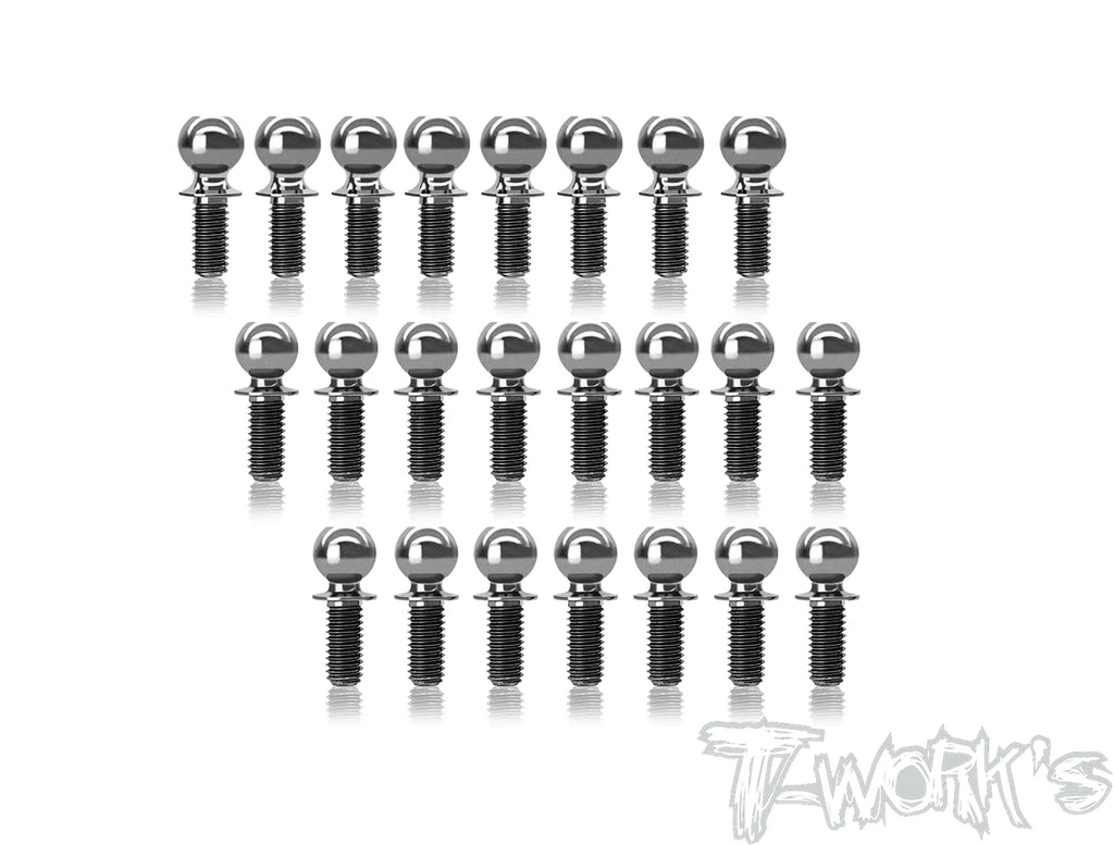 T-Works TP-113 64 Titanium Ball End set for Awesomatix A800MMX - RCXX - rc racing for professionals