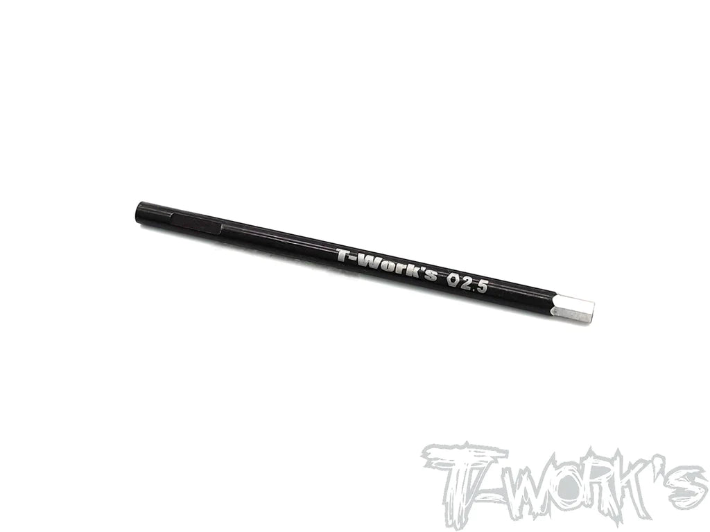 T-Works TT-072-H HSS Hex Wrench Replacement Tip 2.5 x 60mm (1) - RCXX - rc racing for professionals