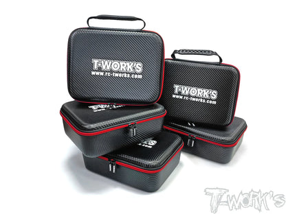 T-Works TT-075-B Compact Hard Case Parts Bag (1) - RCXX - rc racing for professionals