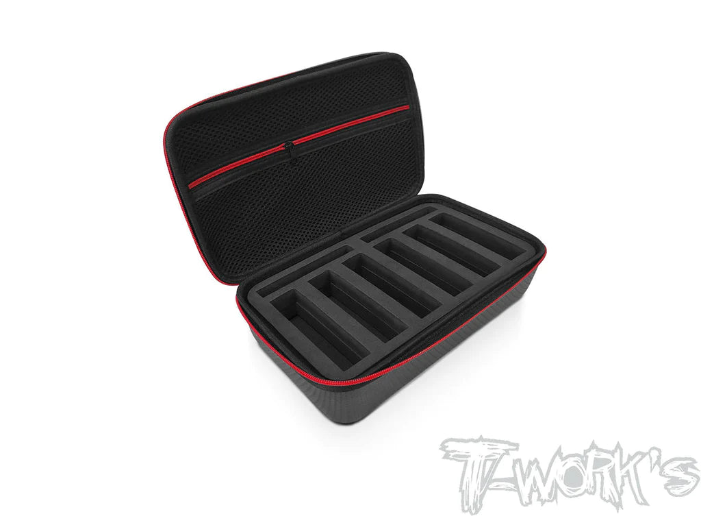 T-Works TT-075-H Compact Hard Case Short Battery Bag (1) - RCXX - rc racing for professionals