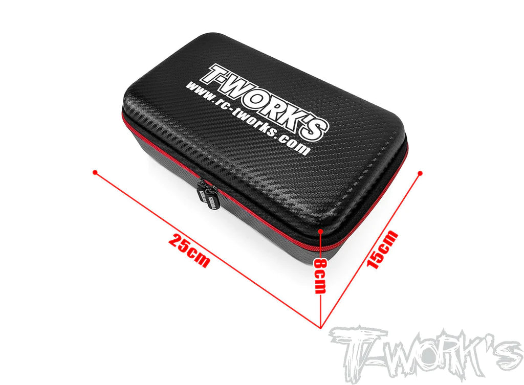 T-Works TT-075-H Compact Hard Case Short Battery Bag (1) - RCXX - rc racing for professionals