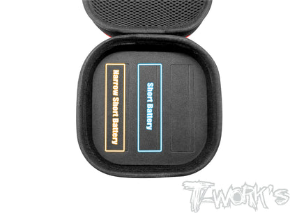 T-Works TT-075-N-SB Compact Hard Case Short Battery Bag S (1) for 3x Batteries - RCXX - rc racing for professionals