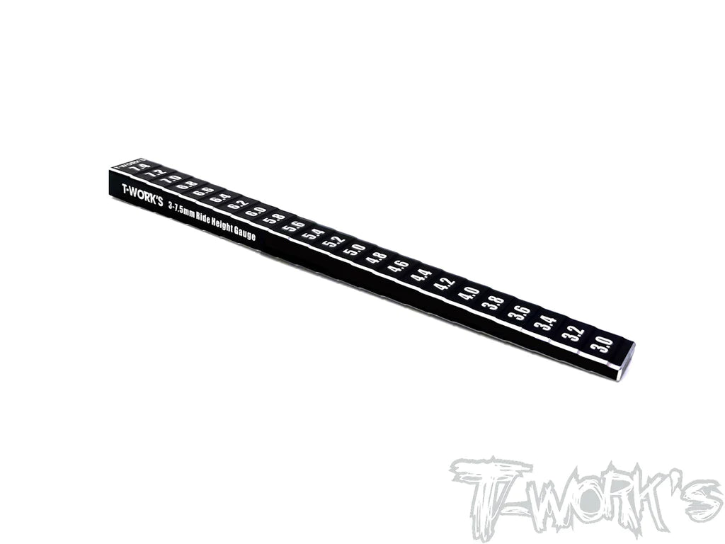 T-Works TT-095 3-7.5mm Ride Height Gauge (1) For 1/10 Touring - RCXX - rc racing for professionals