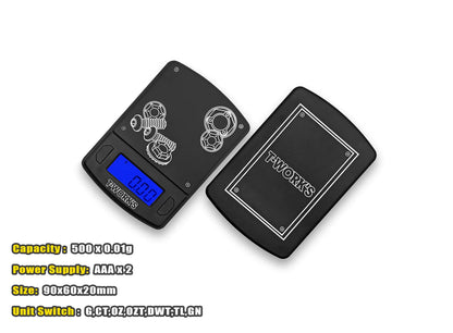 T-Works TT-101 Precision Weight Scale - Max 500g, increment 0.01g - RCXX - rc racing for professionals