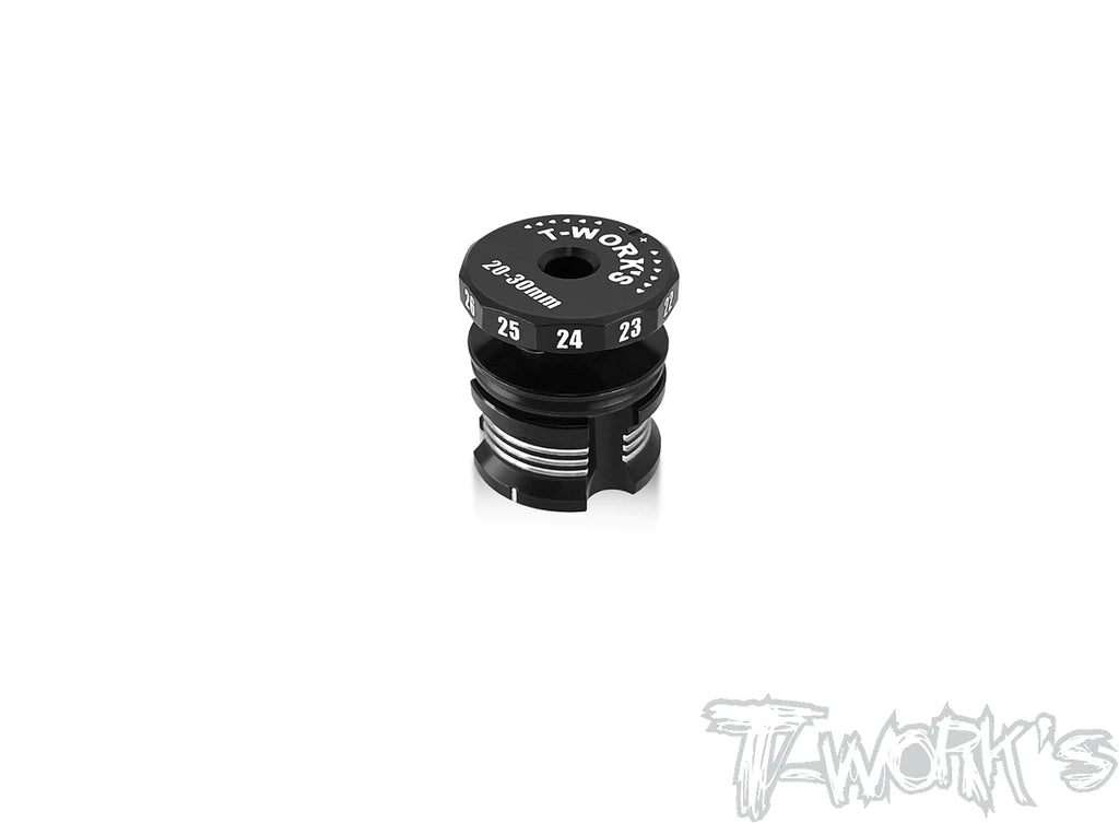 T-Works TT-116-A V2 Adjustable Ride Height Gauge 20-30mm - RCXX - rc racing for professionals