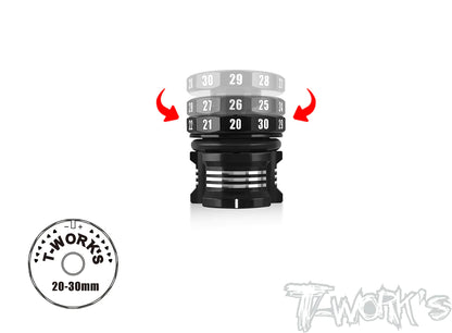 T-Works TT-116-A V2 Adjustable Ride Height Gauge 20-30mm - RCXX - rc racing for professionals