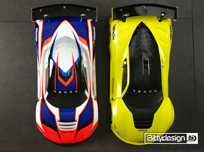Bittydesign VENOM 1/10 GT 190mm Body Shell - BDGT-190VNM