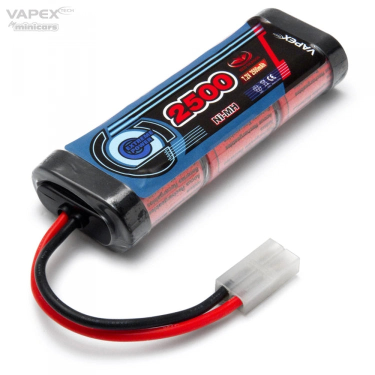 Vapex NiMH Stick-Pack Akku 7.2V 2500mAh – mit Tamiya-Stecker - VP2500SCH6T1 - RCXX - RC Racing Shop | RC Models | Tuning & Spare Parts for Professionals