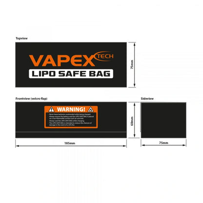 Vapex LiPo-Safe Bag-C (185×75×60 mm) - VPLIPOBAGC - RCXX - RC Racing Shop | RC Models | Tuning & Spare Parts for Professionals