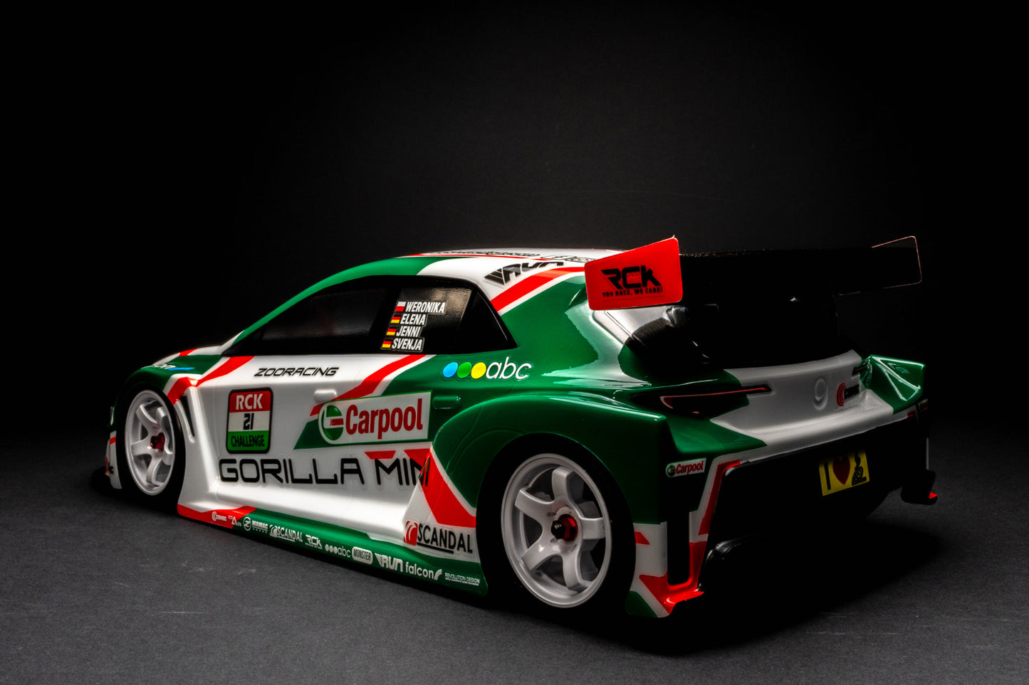 ZooRacing GORILLA MINI 1/10 M-Chassis Body | WB210 / WB225 | 0.5/0.7/1.0mm - ZR-0021