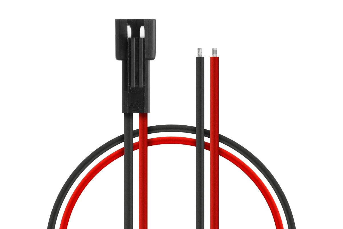 JST-SM 2.54mm 2-pin male connector, 5 pieces