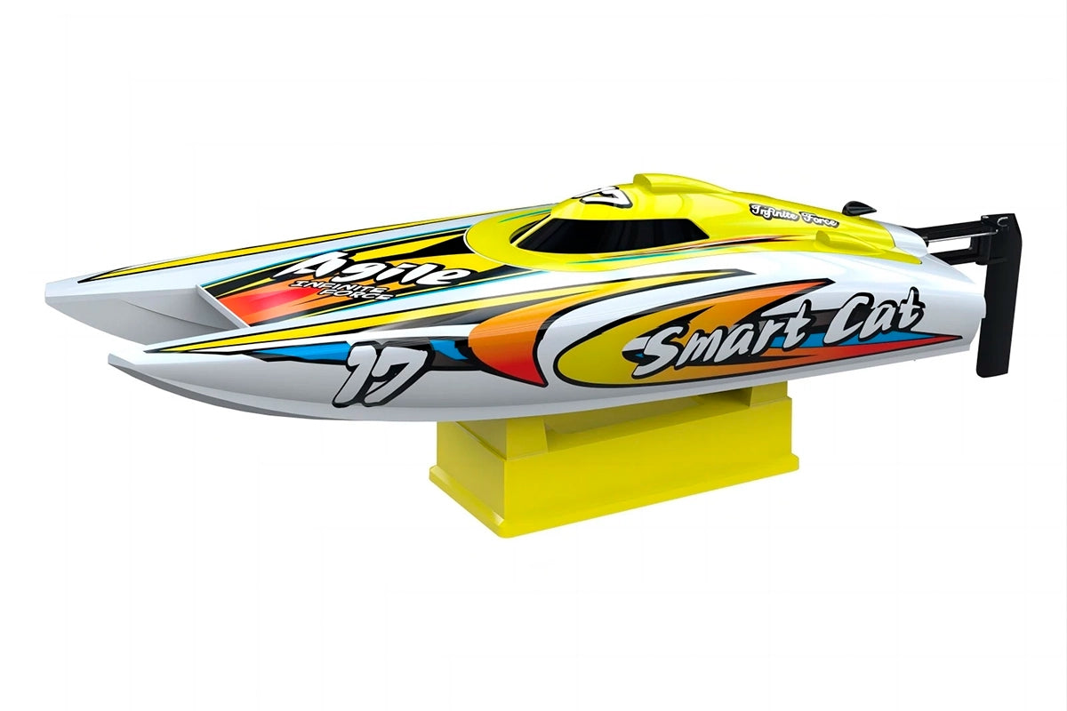 Smart Cat Catamaran Mini Bateau de Course RC 2.4GHz RTR – 4ST308204