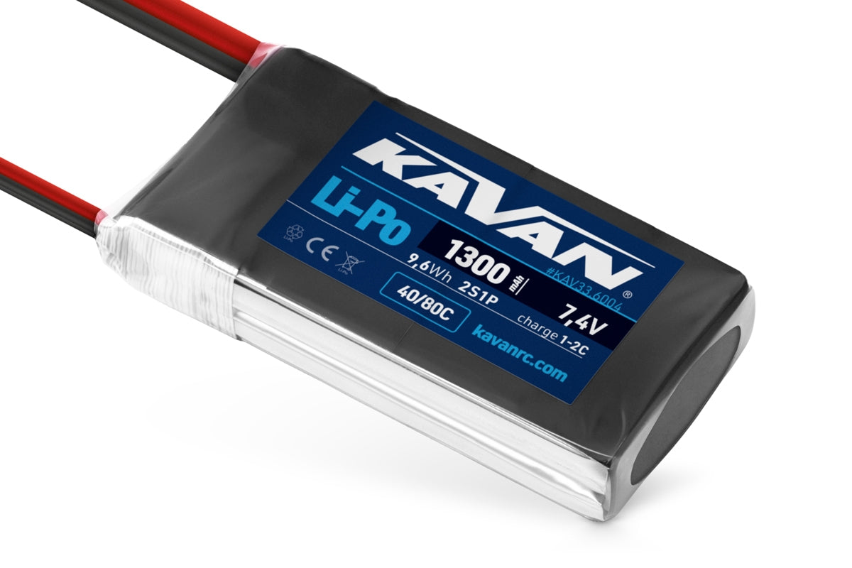 KAVAN Li-Po battery 1300mAh 7.4V 40/80C – KAV33.6004
