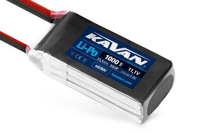KAVAN Li-Po battery 1000mAh 11.1V 40/80C – KAV33.6003