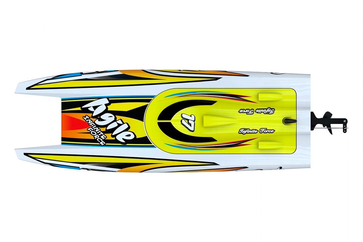 Smart Cat Catamaran Mini Bateau de Course RC 2.4GHz RTR – 4ST308204