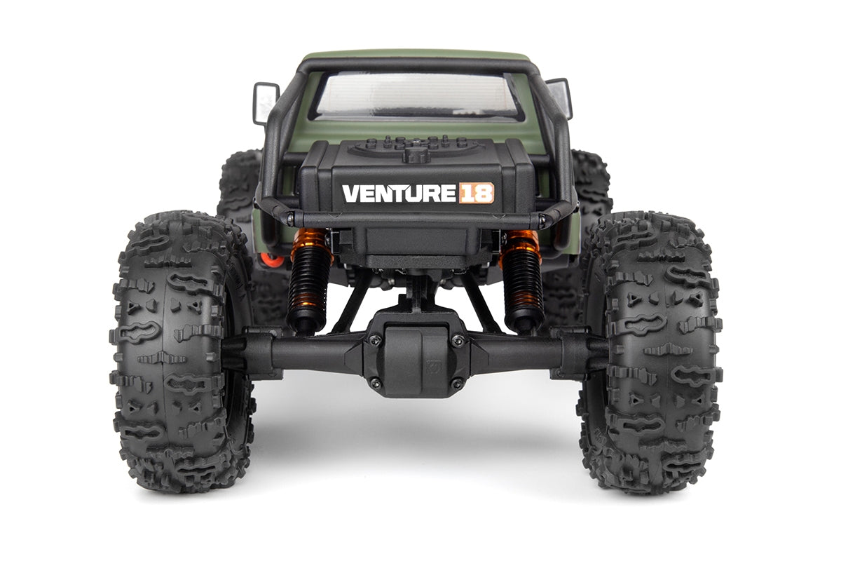 HPI Venture18 CC FLUX 1/18 Competition Scale Crawler RTR | Gunmetal / Military Green