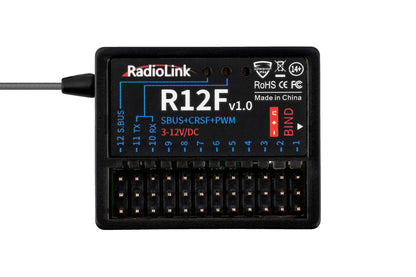 RadioLink T12D 12-channel remote control with R12F receiver - 1RL0140