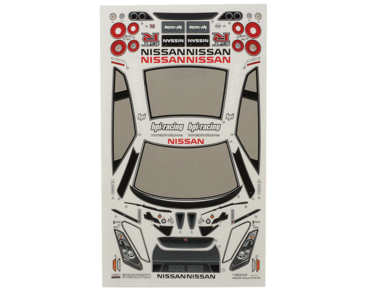HPI Nissan Gt-R (R35) Clear Body (200mm)