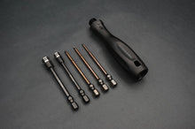 Jeu de clés hexagonales et de tournevis à douille 1/4″ – Poignée légère à trois points