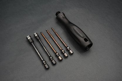 1/4″ Drive Hex &amp; Nut Driver Set – Light Tri Handle