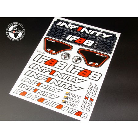 Infinity IFB8 DECAL SHEET (BLACK) - M147BK - RCXX - RC Racing Shop | RC Models | Tuning & Spare Parts for Professionals