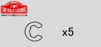 Rally Legends "C" Clips (5) - RCXX - RC Racing Shop | RC Models | Tuning & Spare Parts for Professionals